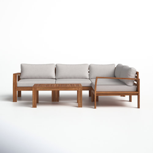 5 Piece Sectional Seating Group with Cushions & Reviews Joss & Main